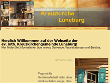 Tablet Screenshot of kreuzkirche-lueneburg.de